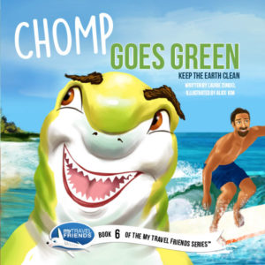 Chomp Goes Green Book Cover large size